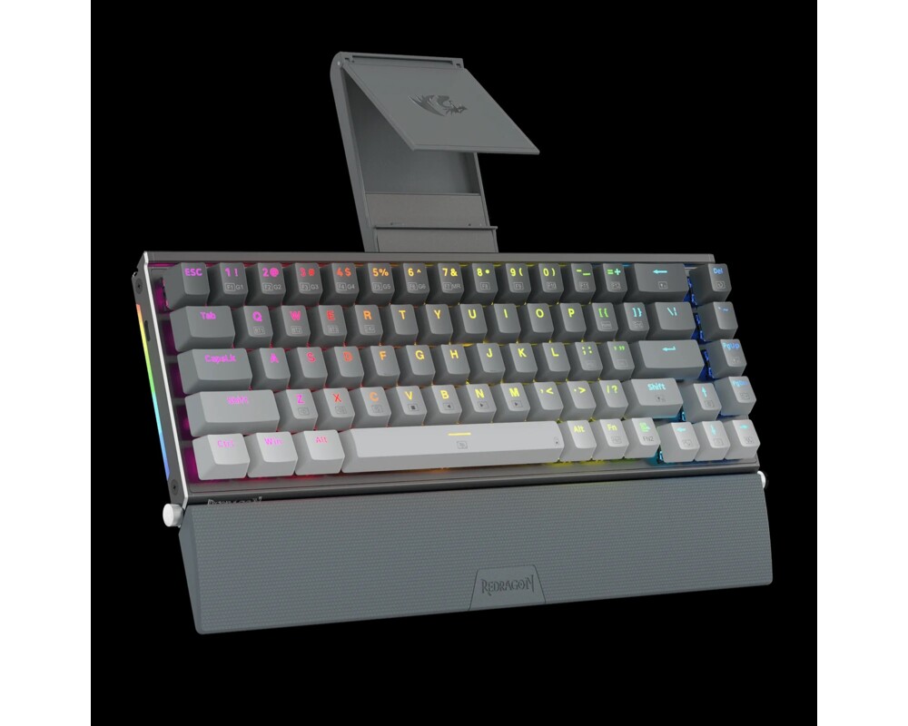 Клавиатура RGB гейминг клавиатура Redragon Shaco PRO K641G-GW-RGB-PRO_RD Red Switch - сиво/бяло 4
