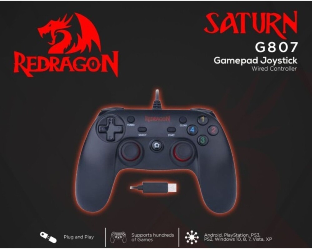 Геймърски стол Безжичен геймърски контролер Redragon G807-BK Saturn - черен 9