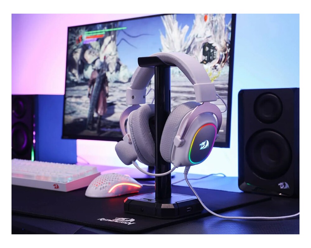 Слушалки Redragon H510W-RGB Zeus X RGB - бели 21
