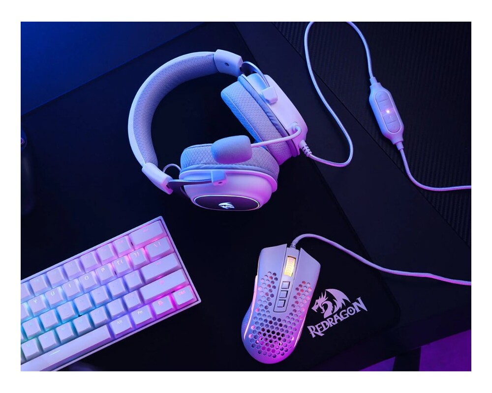 Слушалки Redragon H510W-RGB Zeus X RGB - бели 23