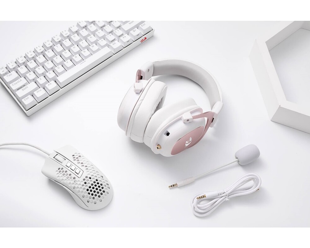 Слушалки Redragon H510W-RGB Zeus X RGB - бели 12