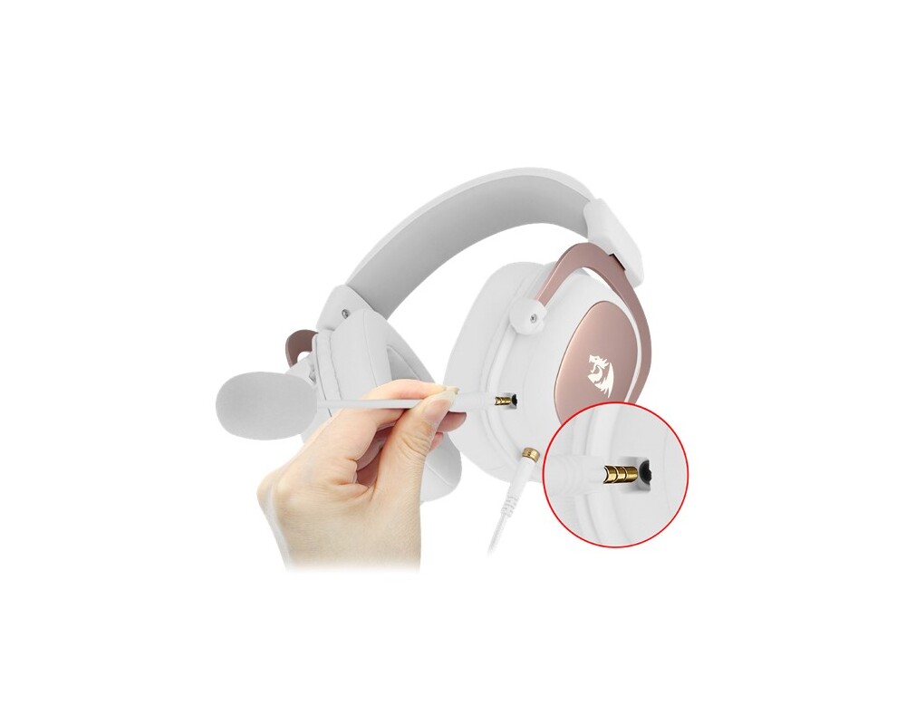 Слушалки Redragon H510W-RGB Zeus X RGB - бели 8