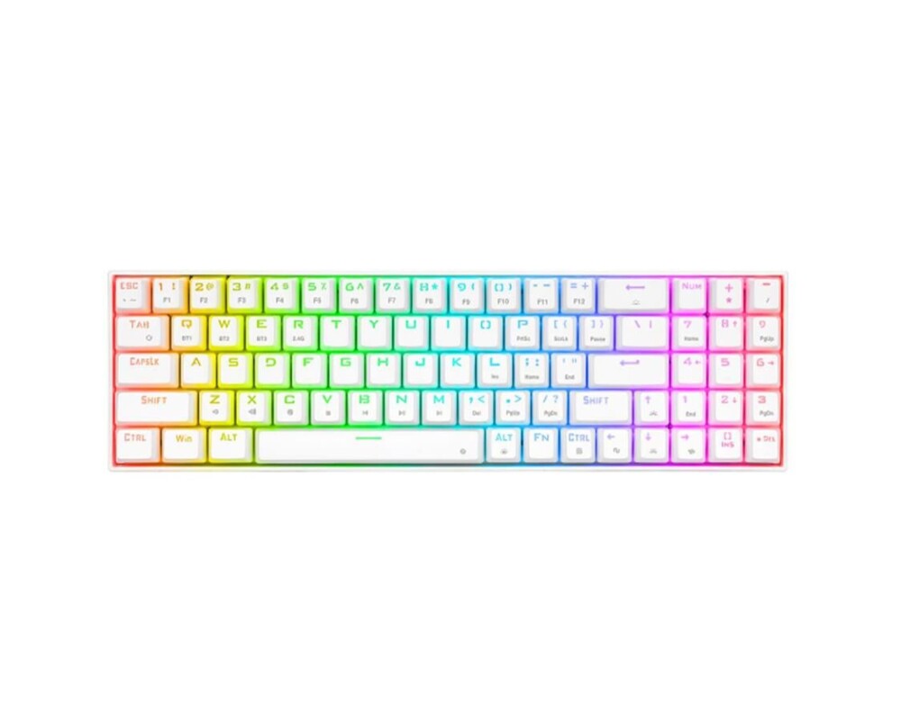 Клавиатура Redragon Zed PRO K627P-WNS бяла механична Brown switches 5