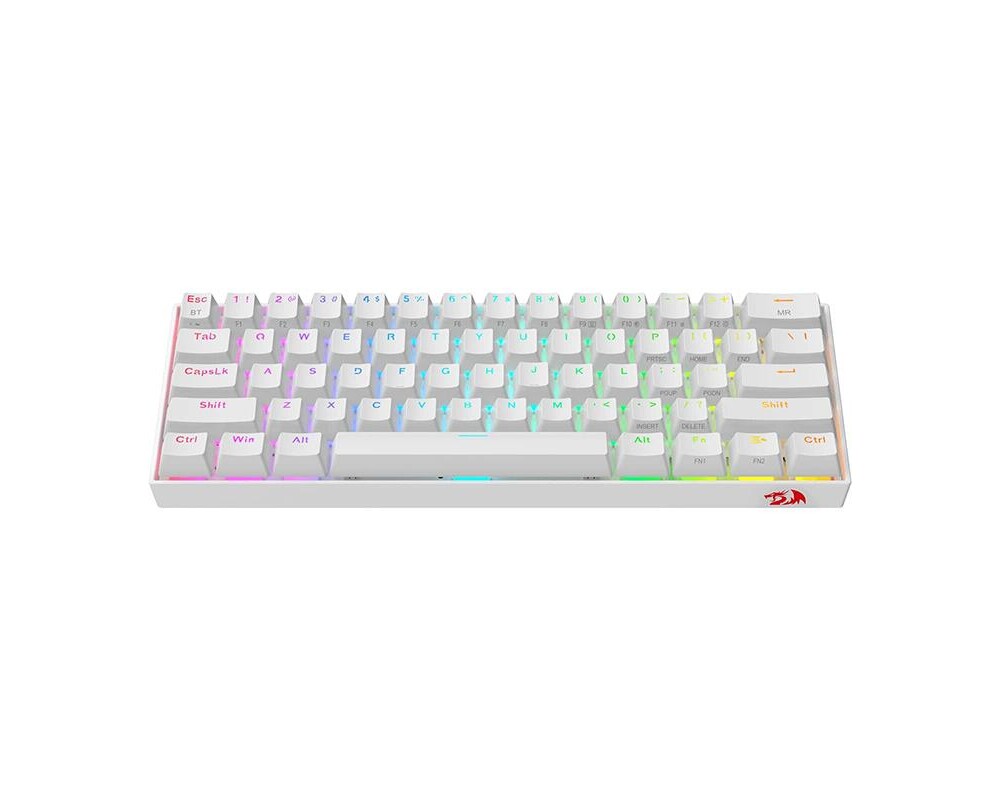 Клавиатура Redragon Draconic PRO RGB K530W-RGB-PRO_BR Brown Switch - бяла 2