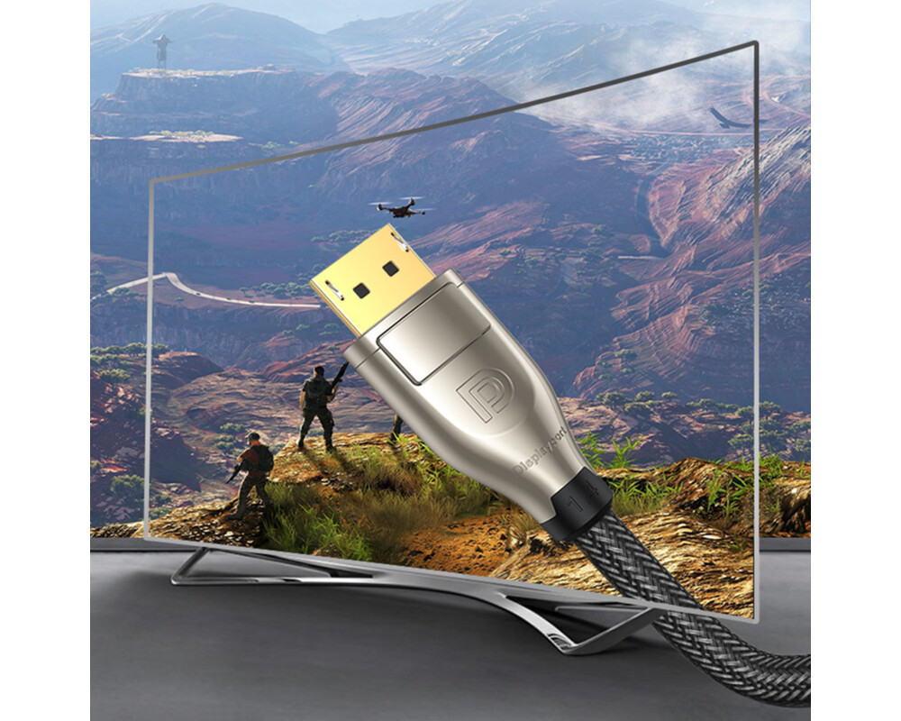 Кабел Кабел Ugreen DisplayPort 1.4 DP112 8K 60Hz HDR 3D (60843) 2 м  - сив 6