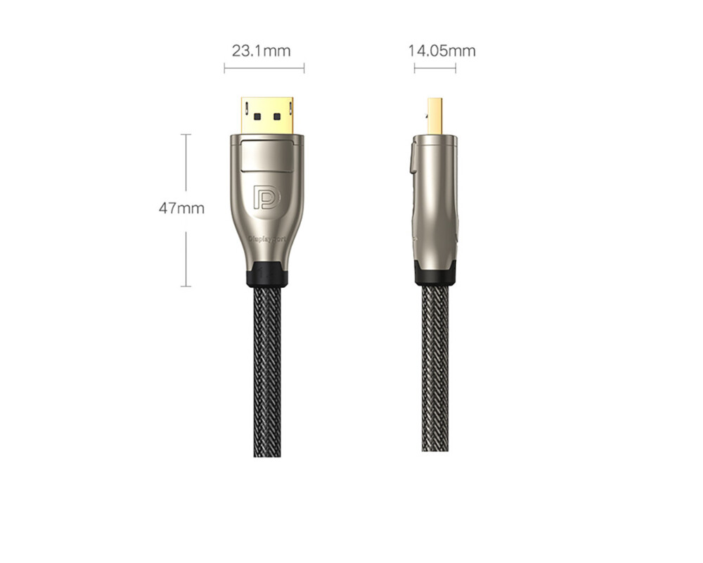 Кабел Кабел Ugreen DisplayPort 1.4 DP112 8K 60Hz HDR 3D (60843) 2 м  - сив 14