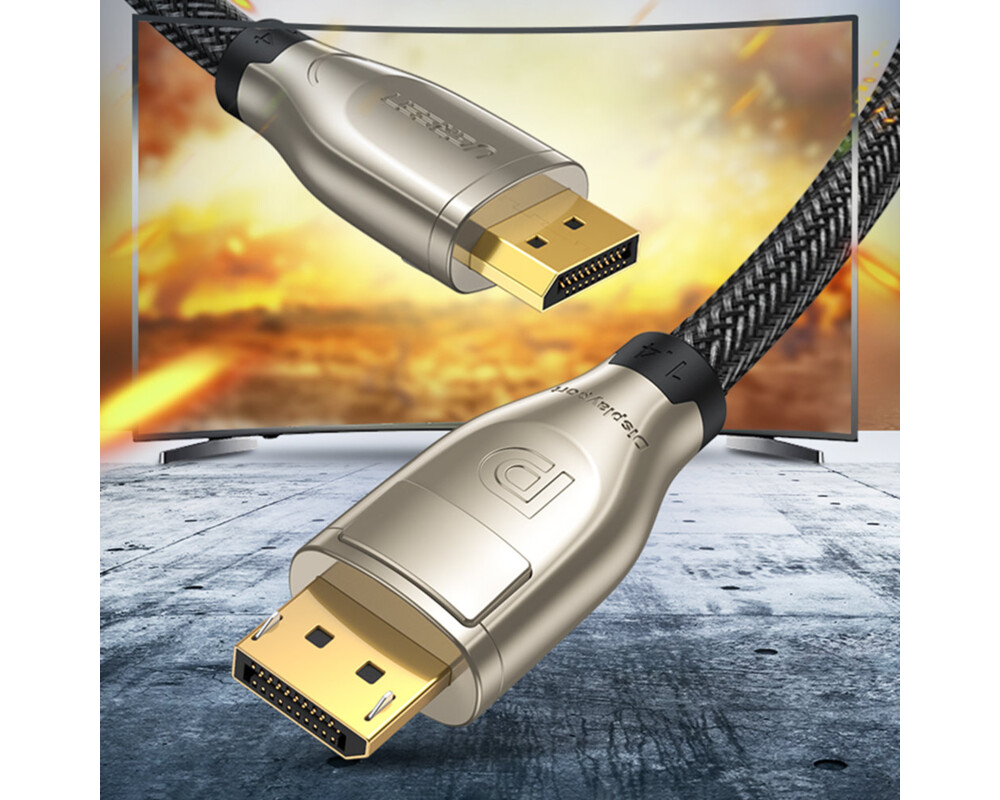 Кабел Кабел Ugreen DisplayPort 1.4 DP112 8K 60Hz HDR 3D (60843) 2 м  - сив 4
