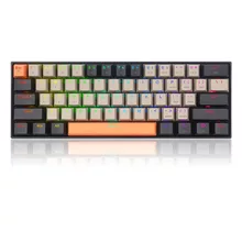  Bluetooth/USB Type-C механична RGB клавиатура Redragon K530-OG-GY-BK-RGB-PRO_BR Draconic PRO Brown Switch - оранжев/сив/черен 676601 K530-OG-GY-BK-RGB-PRO_BR на топ цена - PIC.bg