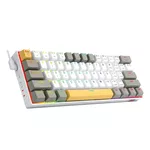 Клавиатура Bluetooth/USB Type-C механична RGB клавиатура Redragon K530-YL-WT-GY-RGB-PRO_BR Draconic PRO Brown Switch - жълт/бял/сив 3