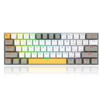 <span>Клавиатура</span> Bluetooth/USB Type-C механична RGB клавиатура Redragon K530-YL-WT-GY-RGB-PRO_BR Draconic PRO Brown Switch - жълт/бял/сив <span class='catalog-num-in-name'>K530-YL-WT-GY-RGB-PRO_BR</span> - 