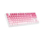 Клавиатура RGB гейминг клавиатура Redragon Cass K645W-GP-RGB_BR Brown Switch - бял/розов 2