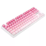 Клавиатура RGB гейминг клавиатура Redragon Cass K645W-GP-RGB_BR Brown Switch - бял/розов 3