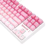 Клавиатура RGB гейминг клавиатура Redragon Cass K645W-GP-RGB_BR Brown Switch - бял/розов 6