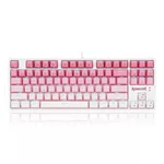 <span>Клавиатура</span> RGB гейминг клавиатура Redragon Cass K645W-GP-RGB_BR Brown Switch - бял/розов <span class='catalog-num-in-name'>K645W-GP-RGB_BR</span> - 