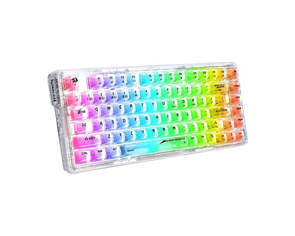 Клавиатура RGB гейминг клавиатура Redragon Elf PRO K649CT-RGB-PRO Transparent Switch 4