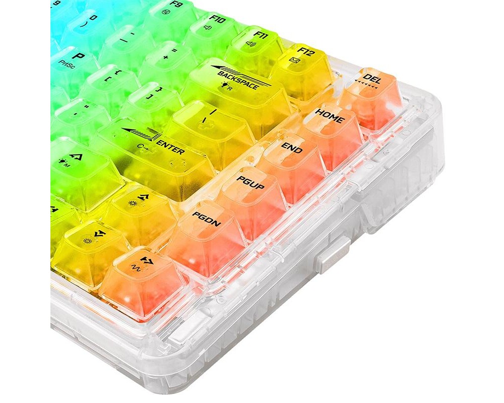 Клавиатура RGB гейминг клавиатура Redragon Elf PRO K649CT-RGB-PRO Transparent Switch 6