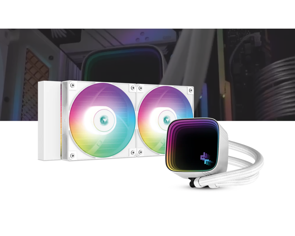 Охладител за процесор за процесори Intel/AMD DeepCool R-LS520-WHAMMM-G-1 - бяло 7