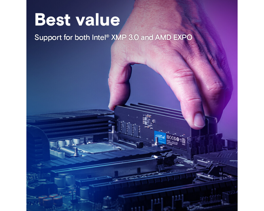 Памет 16GB DDR5 5600 Crucial 6