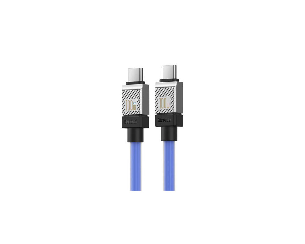 Кабел Кабел за бързо зареждане Baseus CoolPlay, USB-C към USB-C 100W, 1 м CAKW000203 - син 5