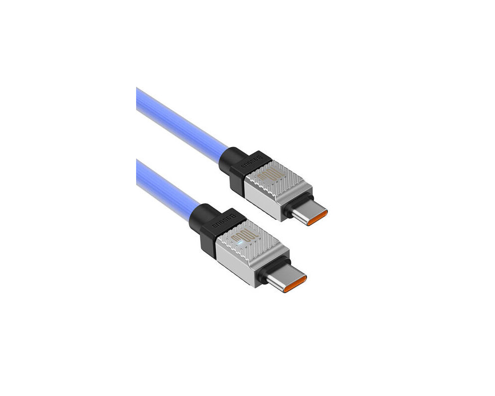Кабел Кабел за бързо зареждане Baseus CoolPlay, USB-C към USB-C 100W, 1 м CAKW000203 - син 7