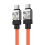 Кабел Кабел за бързо зареждане Baseus CoolPlay, USB-C към USB-C 100W, 1 м CAKW000207 - оранжев 6
