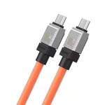 Кабел Кабел за бързо зареждане Baseus CoolPlay, USB-C към USB-C 100W, 1 м CAKW000207 - оранжев 4