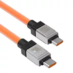 Кабел Кабел за бързо зареждане Baseus CoolPlay, USB-C към USB-C 100W, 1 м CAKW000207 - оранжев 8