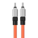 Кабел Кабел за бързо зареждане Baseus CoolPlay, USB-C към USB-C 100W, 1 м CAKW000207 - оранжев 5