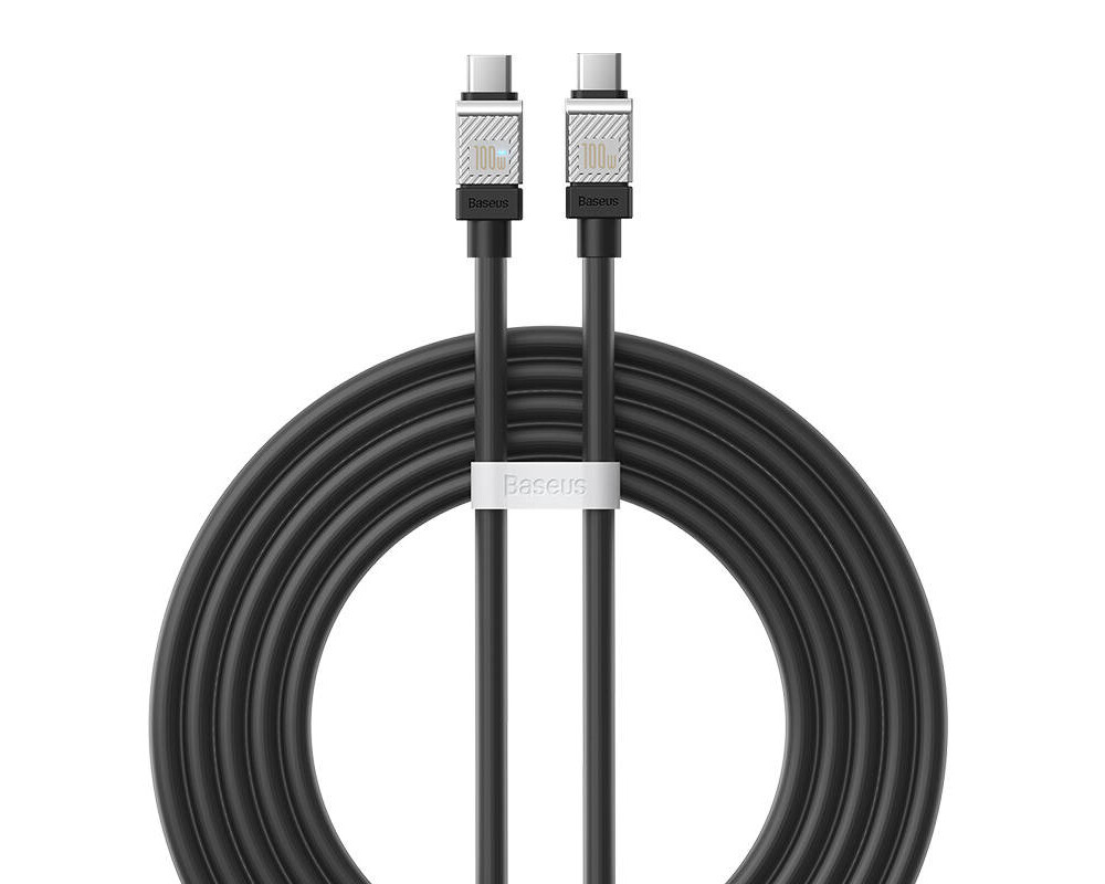 Кабел Кабел за бързо зареждане Baseus CoolPlay, USB-C към USB-C 100W, 2 м CAKW000301 - черен 2