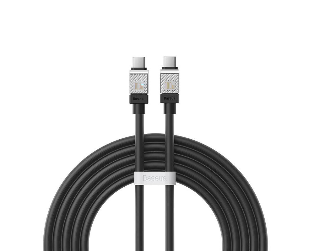 Кабел Кабел за бързо зареждане Baseus CoolPlay, USB-C към USB-C 100W, 2 м CAKW000301 - черен 3