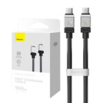 <span>Кабел</span> Кабел за бързо зареждане Baseus CoolPlay, USB-C към USB-C 100W, 2 м CAKW000301 - черен <span class='catalog-num-in-name'>CAKW000301</span> - 