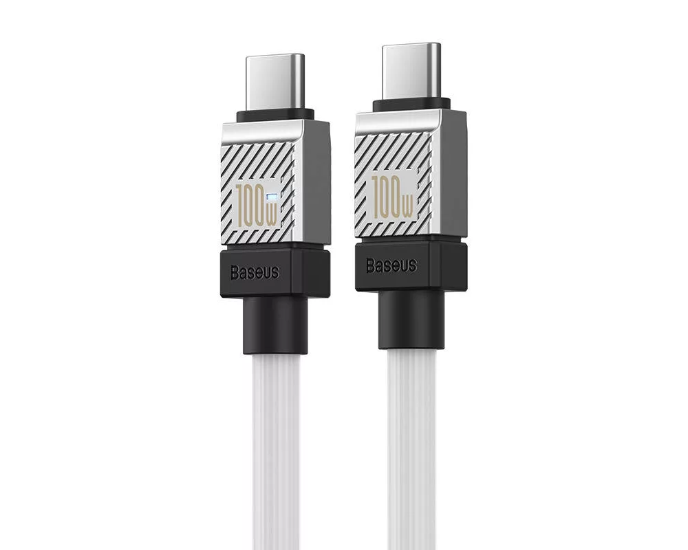 Кабел Кабел за бързо зареждане Baseus CoolPlay, USB-C към USB-C 100W, 2 м CAKW000302 - бял 6