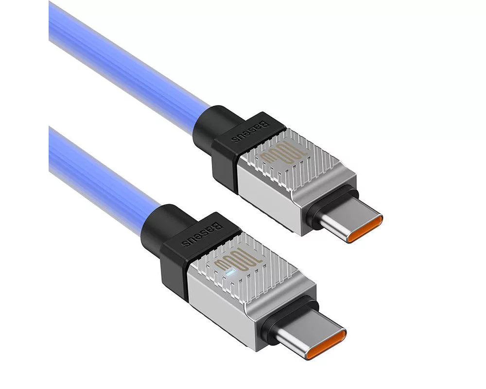 Кабел Кабел за бързо зареждане Baseus CoolPlay, USB-C към USB-C 100W, 2 м CAKW000303 - син 8