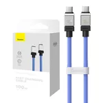 <span>Кабел</span> Кабел за бързо зареждане Baseus CoolPlay, USB-C към USB-C 100W, 2 м CAKW000303 - син <span class='catalog-num-in-name'>CAKW000303</span> - 
