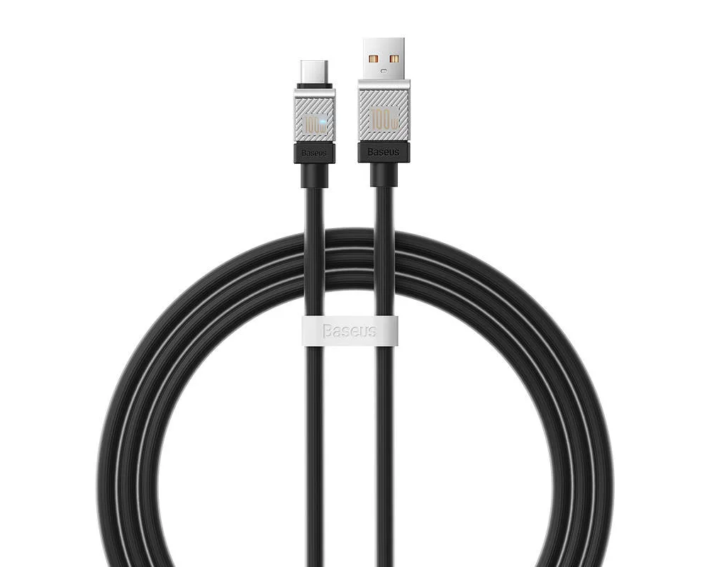 Кабел Кабел  Baseus CoolPlay USB към USB-C 100W 1м CAKW000601 - черен 2