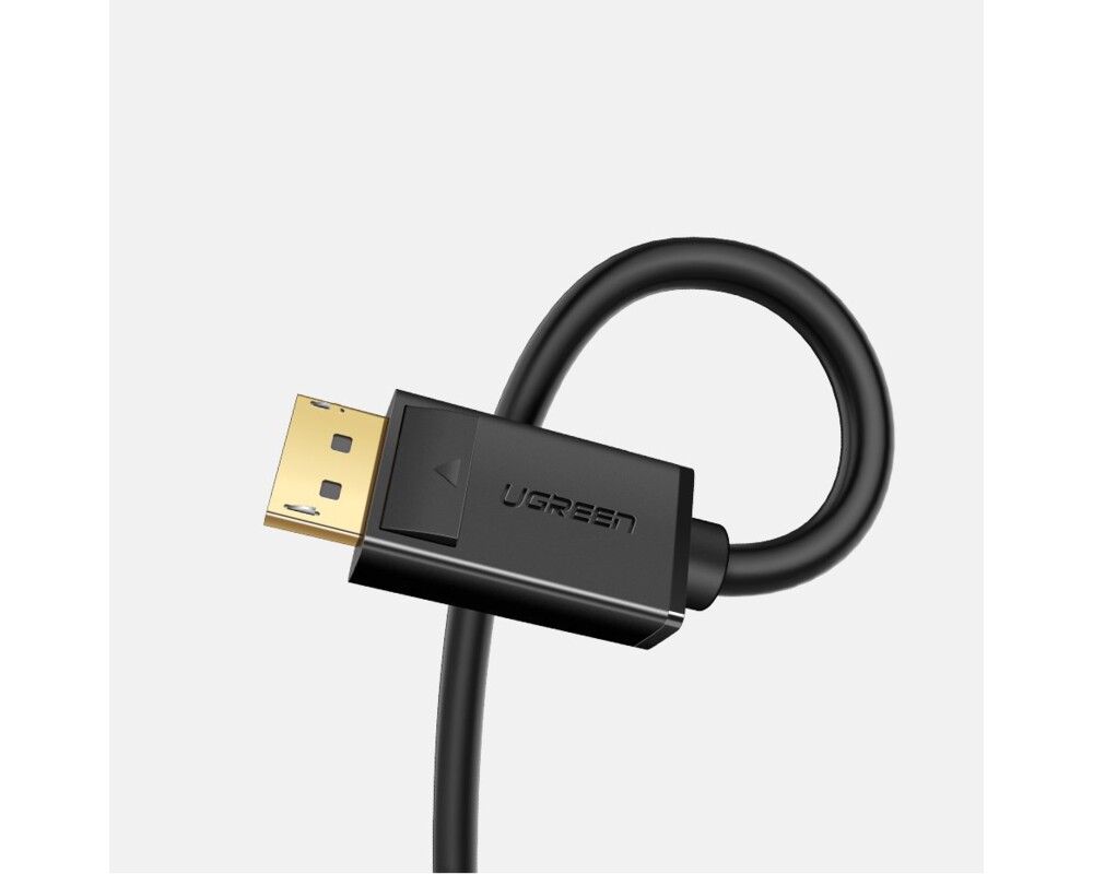Кабел Кабел Ugreen DisplayPort 1.2 4K  DP102 10244 3D, 1м - черен 7