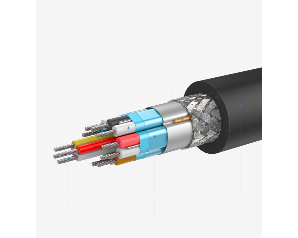 Кабел Кабел Ugreen DisplayPort 1.2 4K  DP102 10244 3D, 1м - черен 10