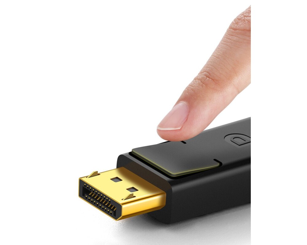 Кабел Кабел Ugreen DisplayPort 1.2 4K  DP102 10244 3D, 1м - черен 11