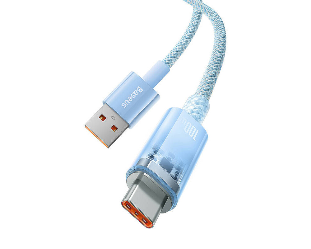 Кабел Baseus Explorer USB към USB-C 100W 1м CATS010403 - син 4