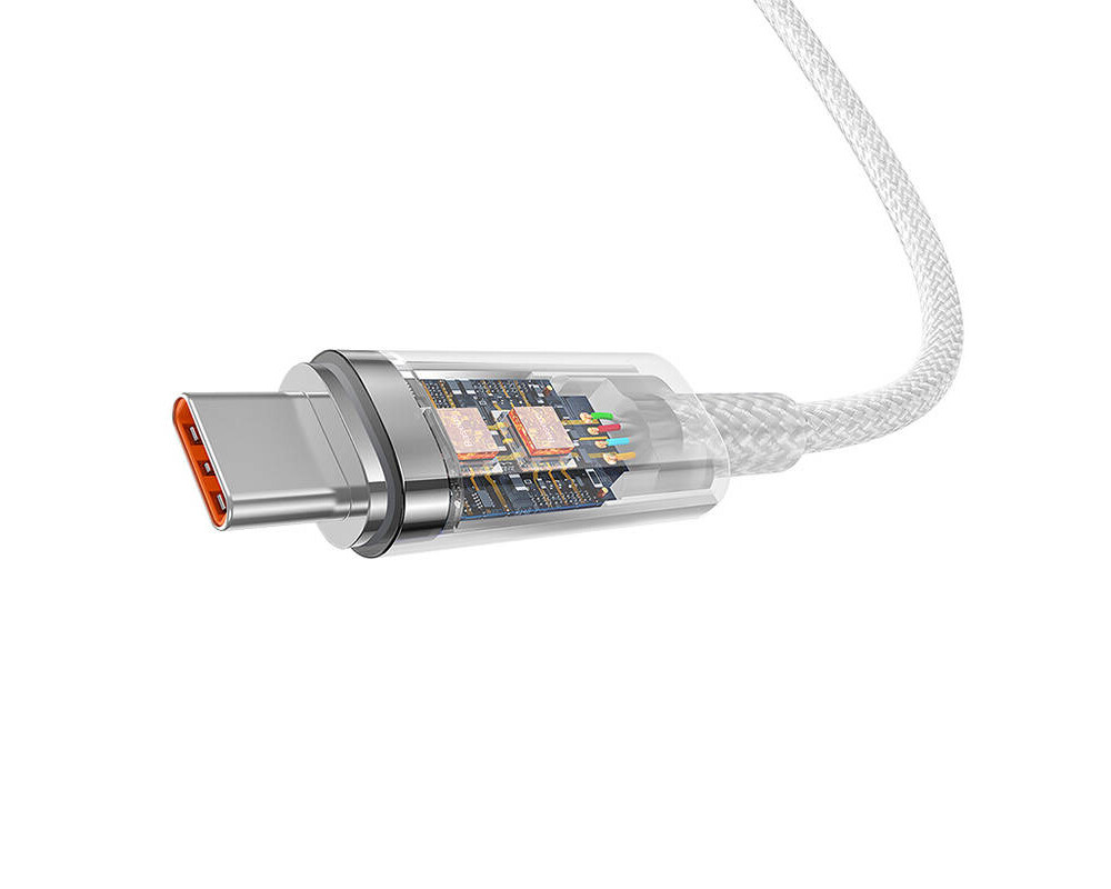 Кабел Baseus Explorer USB към USB-C 100W 2м CATS010502 - бял 4