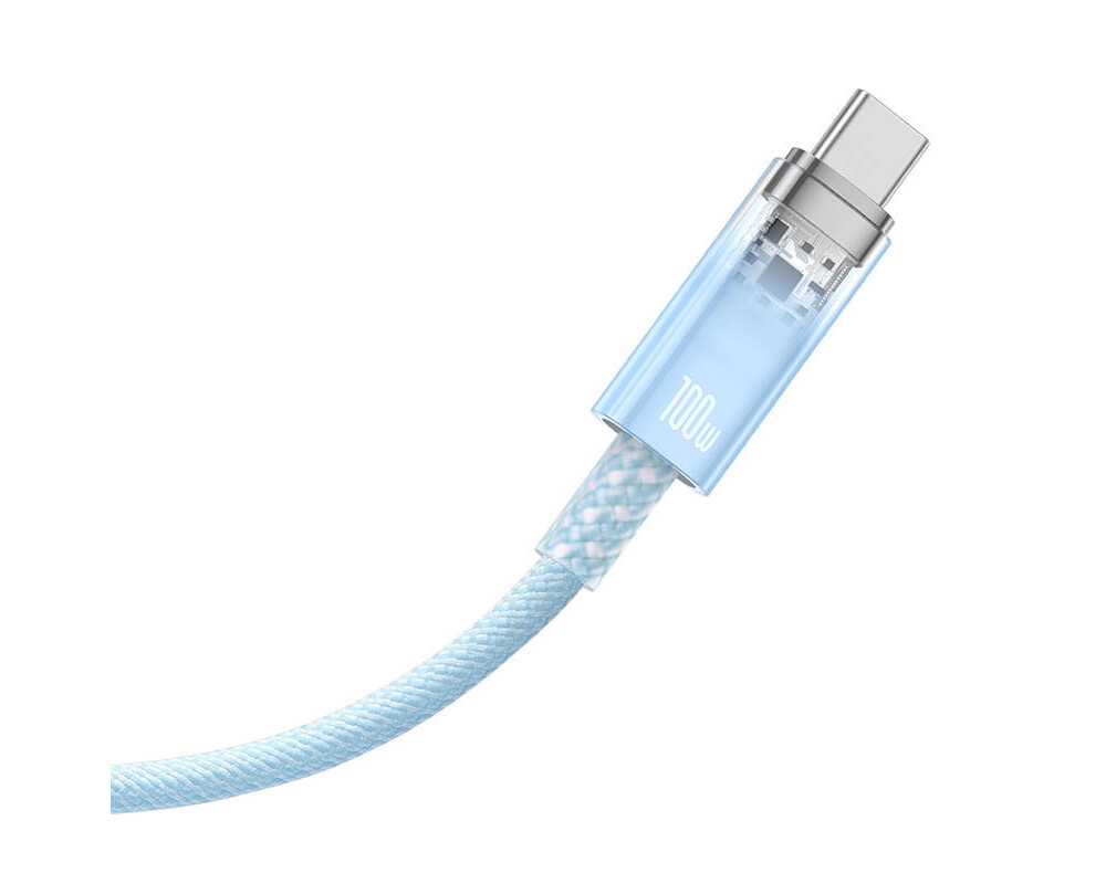 Кабел Baseus Explorer USB към USB-C 100W 2м CATS010503 - син 2