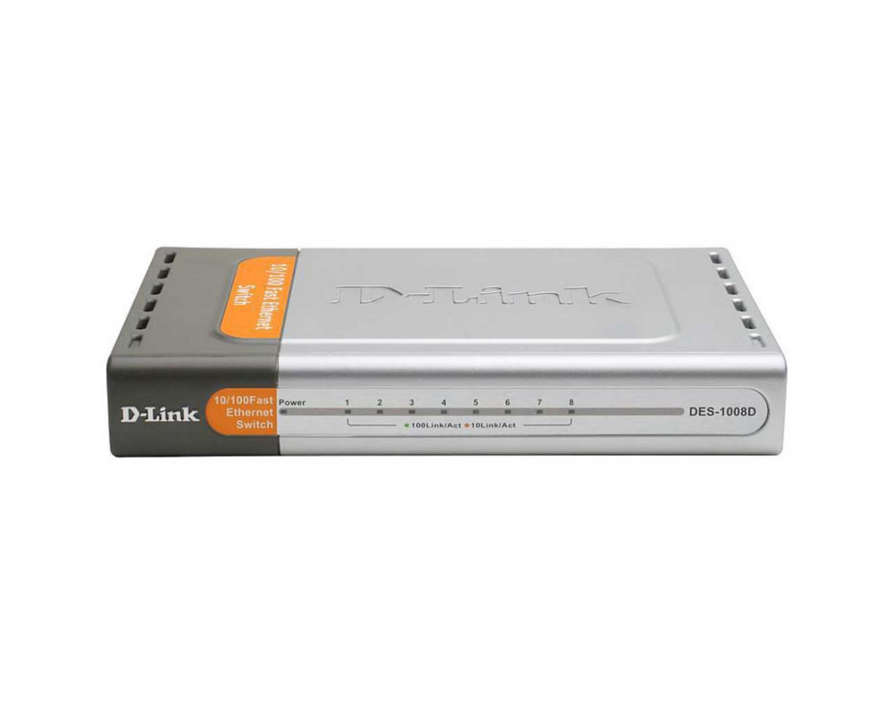 Switch (Комутатор) D-Link 8-Port 10/100Mbps Fast Ethernet Unmanaged Switch 5
