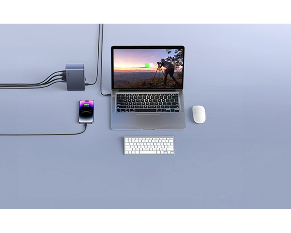 USB хъб Baseus UnionJoy 17-портов HUB Adapter B00532304811-00 - тъмносив 4