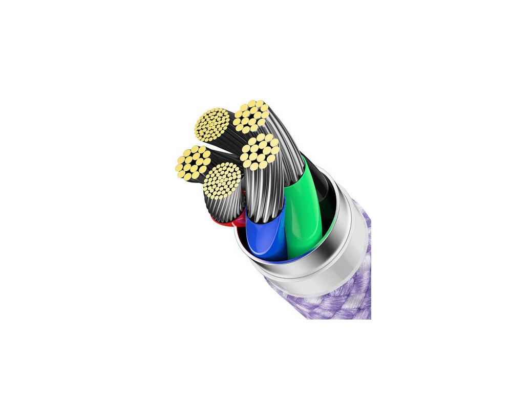 Кабел Кабел Baseus Dynamic USB-C към Lightning 20W 2м CALD000005 - лилав 5