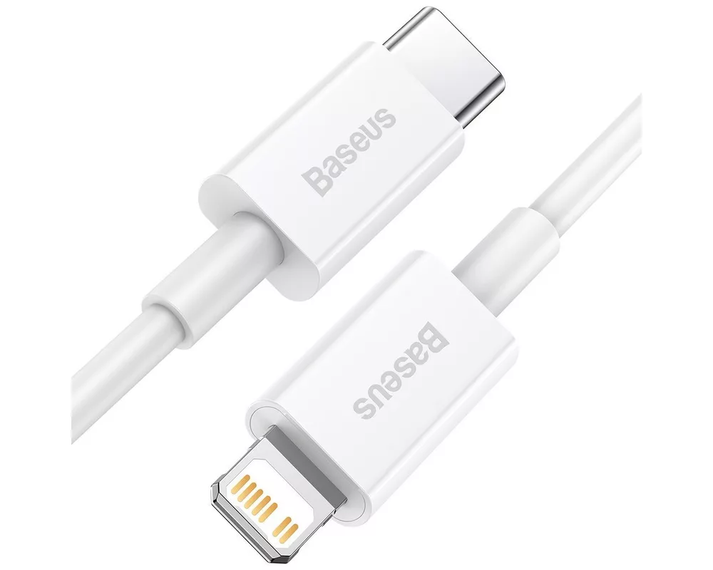 Кабел Кабел Baseus Superior USB Type C към Lightning 20W 2м CATLYS-C02 - бял 2