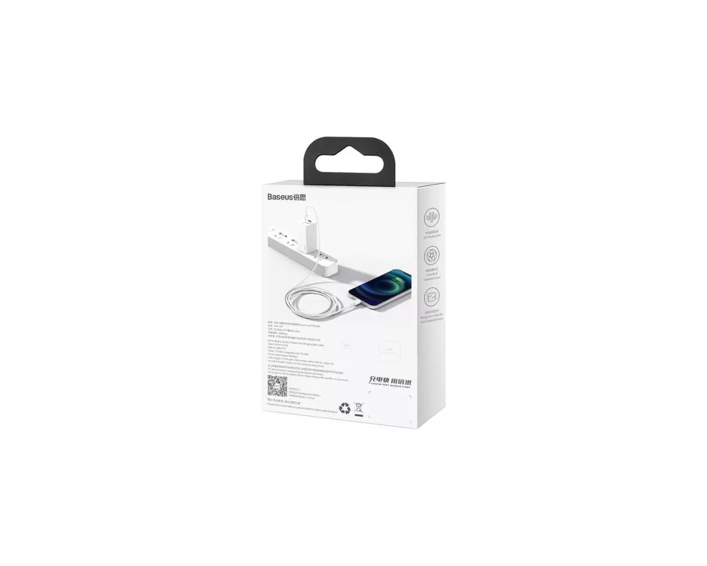 Кабел Кабел Baseus Superior USB Type C към Lightning 20W 2м CATLYS-C02 - бял 9