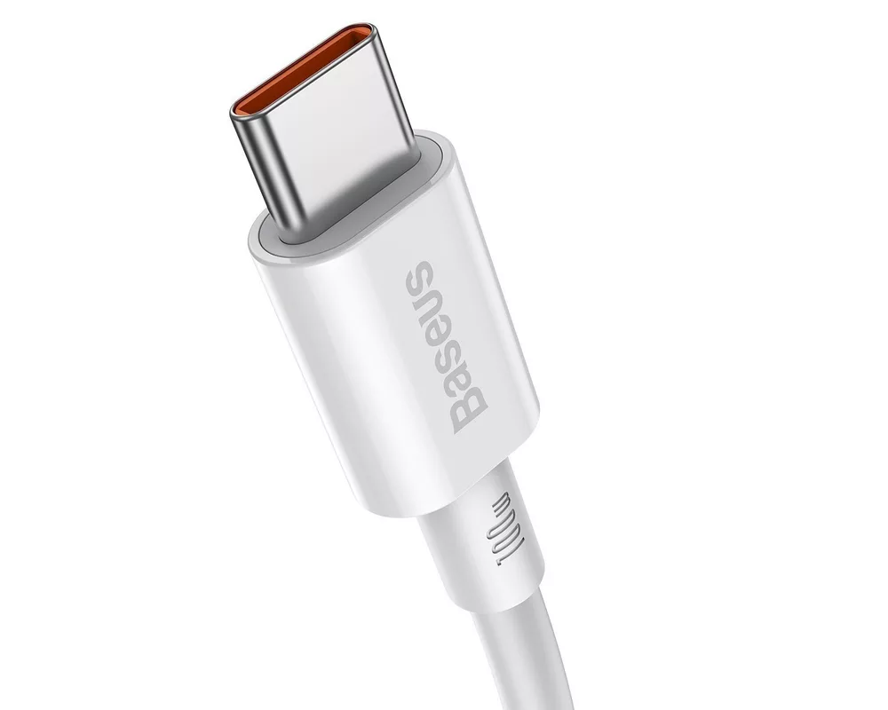 Кабел Кабел Baseus Superior USB Type-C към Type-C, PD 2.0 100W, 1м, CATYS-B02 - бял 3
