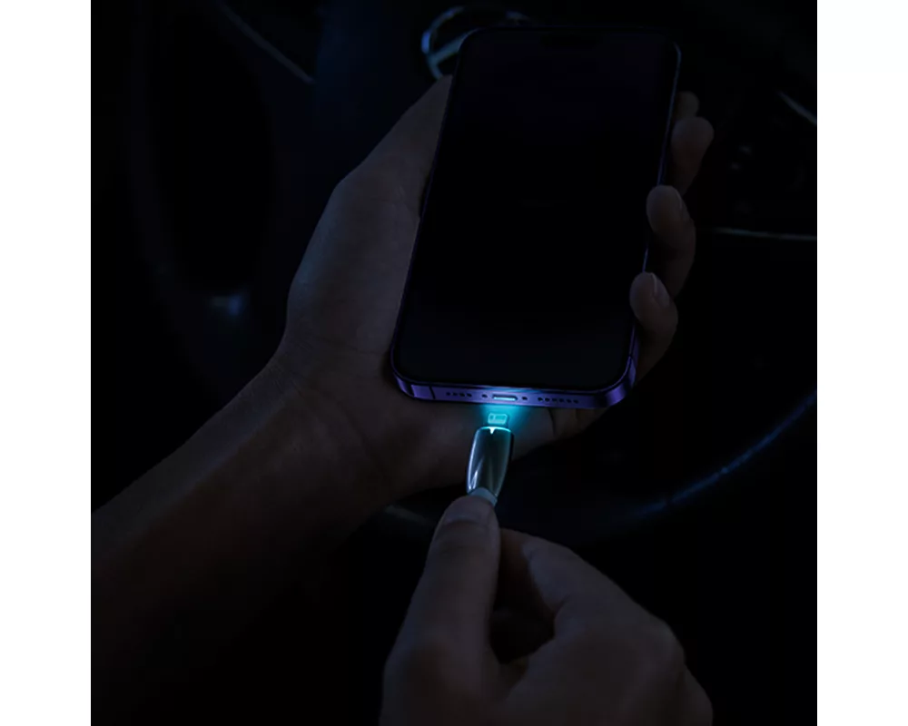 Кабел Baseus Glimmer fast charging USB-C 100W 1м CADH000701 - черен 8