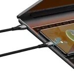 Кабел Baseus Glimmer fast charging USB-C 100W 1м CADH000701 - черен 4