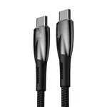 Кабел Baseus Glimmer fast charging USB-C 100W 1м CADH000701 - черен 3